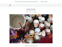 Tablet Screenshot of cobbygoose.com